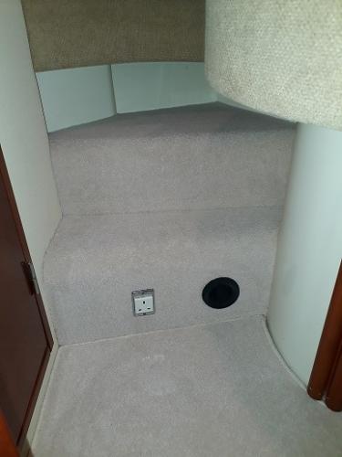 Interior carpet on a Fairline Phantom 40