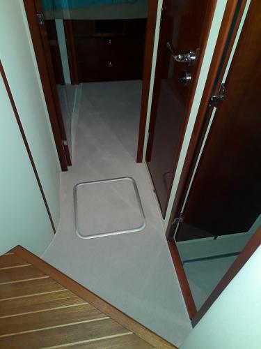 Interior carpet on a Fairline Phantom 40