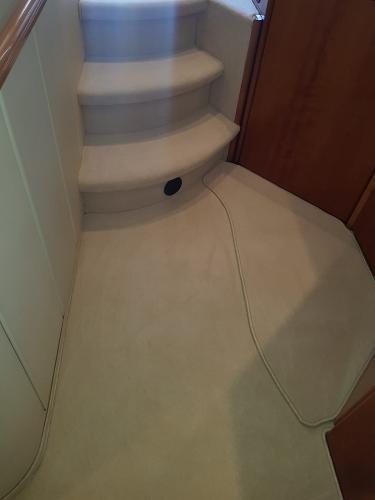 Carpet on a Princess 43 Flybridge
